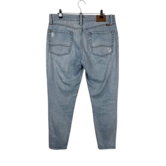 Lucky Brand Jeans Sienna Cigarette Light Wash Destroyed Distressed Size 4 / 27 - Picture 4 of 13